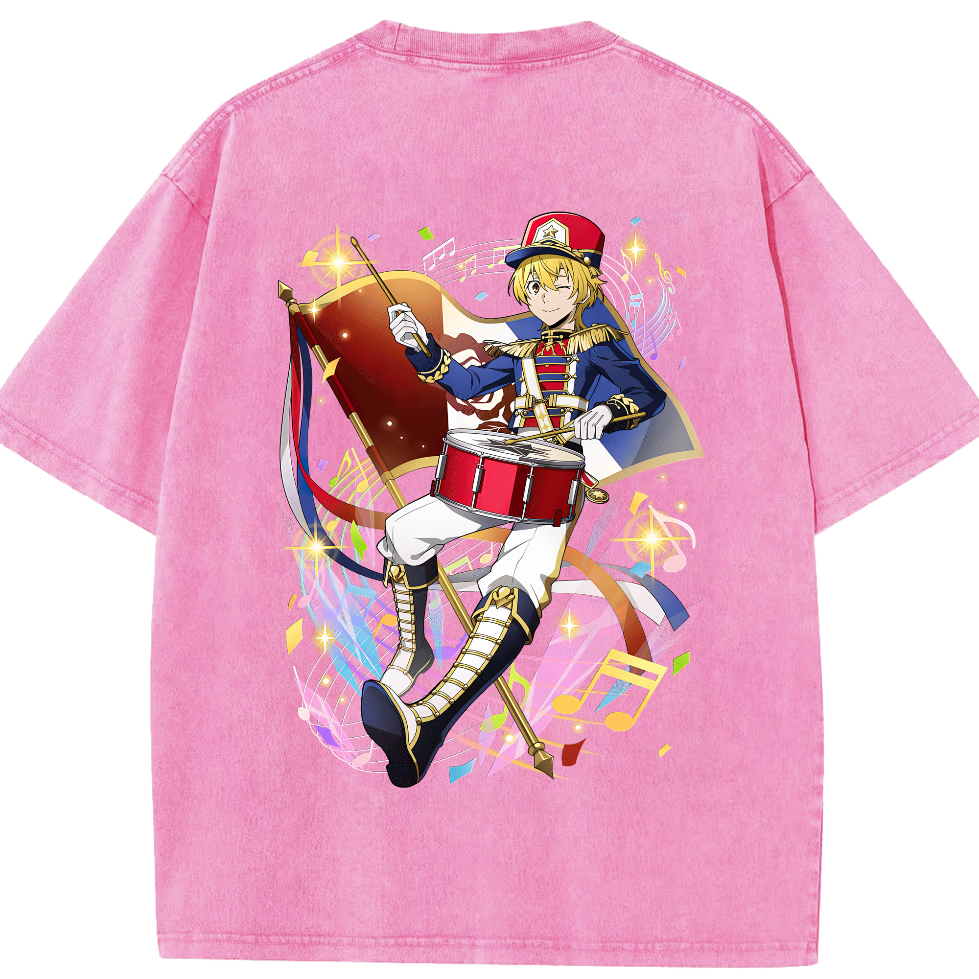 （画像用） 文豪ストレイドッグス Bungo Stray Dogs 綿100% ヴィンテージ風 半袖Tシャツ（背面プリント）